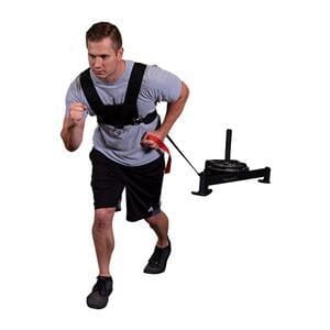 Body Solid Sled Harness - Durable Attachment - Adjustable Fit - Black