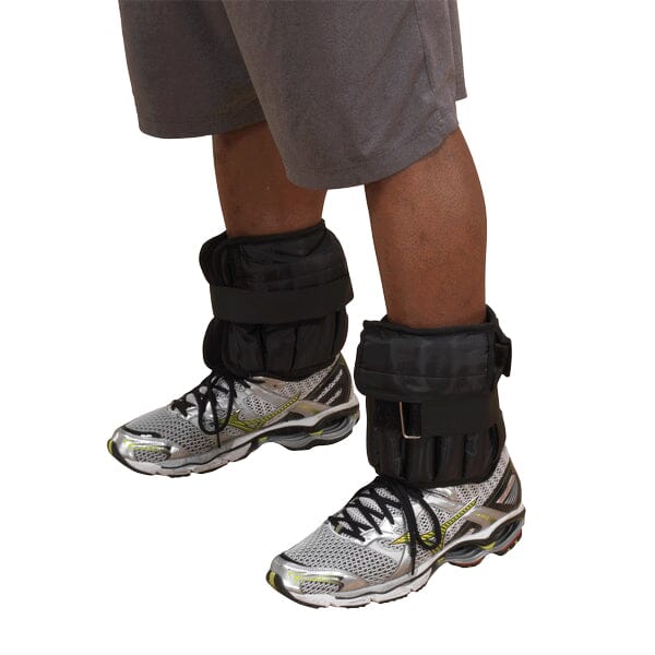 Body Solid Versatile Ankle Weights - Adjustable Resistance Straps - Black - 5 lb. Each - Pair