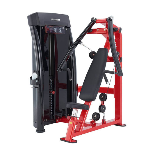 Steelflex Advanced Chest Press Machine | Leverage Gym Equipment | 215lbs Weight Stack