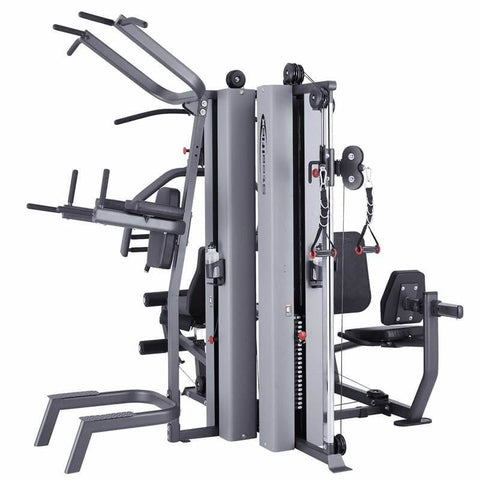 Steelflex Three Station Gym - Versatile Multi Gym - Black/Silver - 3450x2190x2120mm
