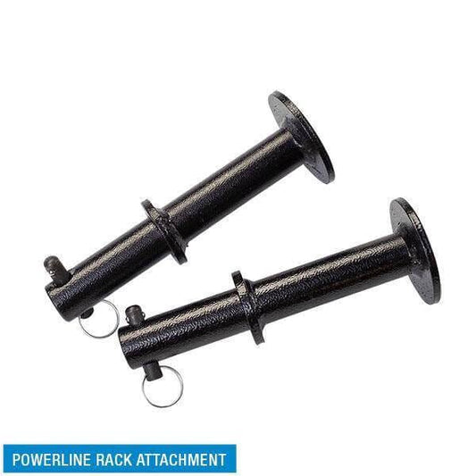 Body Solid Powerline Rack Barbell Holders - Versatile Catches for Power Rack - Black, Sold in Pairs