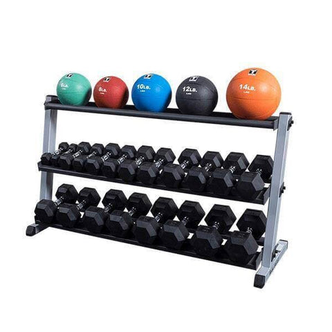 Body-Solid Enhance Gym Efficiency: Med Ball Shelf - Versatile & Durable - 56x9