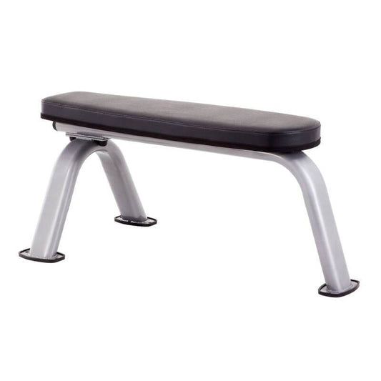 Steelflex Neo Flat Weight Bench - Durable Exercise Bench - Silver - 46x21x18